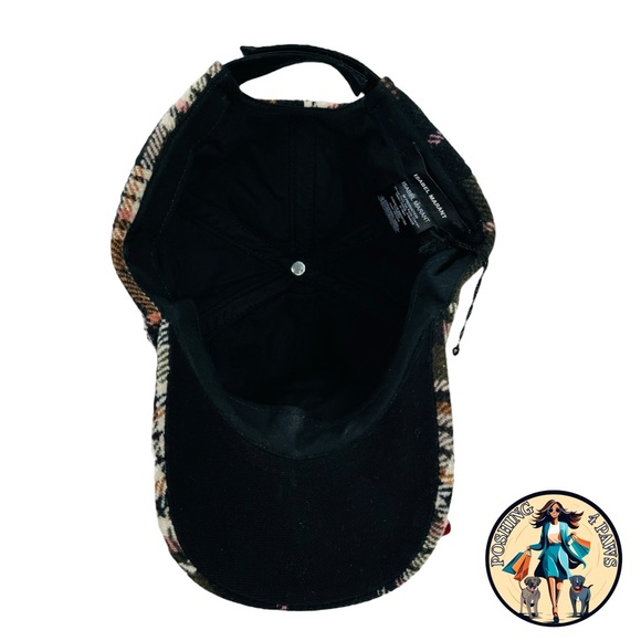 Isabel Marant Tyron Logo Adjustable Baseball Cap in Dark Green Plaid One Size - Picture 7 of 9